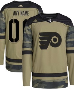 Philadelphia Flyers Adidas Military Appreciation Team Authentic Custom Practice Jersey - Camo Custom Jerseys Nhl
