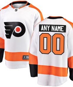 Philadelphia Flyers Fanatics Branded Away Breakaway Custom Jersey - White Custom Jerseys Nhl