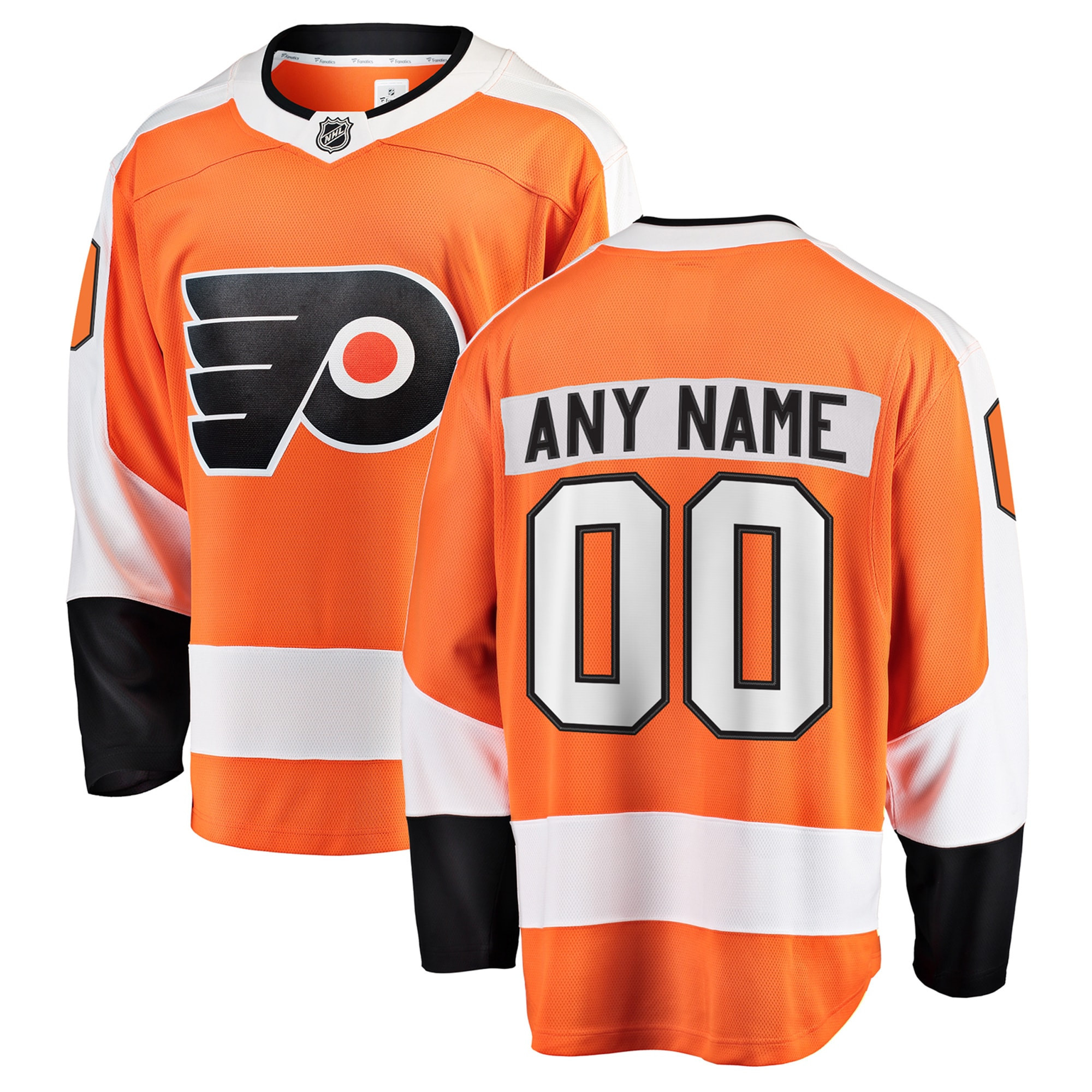 Philadelphia Flyers Fanatics Branded Home Breakaway Custom Jersey - Orange Custom Jerseys Nhl
