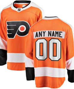 Philadelphia Flyers Fanatics Branded Home Breakaway Custom Jersey - Orange Custom Jerseys Nhl