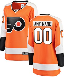Philadelphia Flyers Fanatics Branded Womens Home Breakaway Custom Jersey Orange Custom Jerseys Nhl