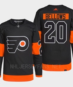 Philadelphia Flyers Kieffer Bellows 20 Black Pro Alternate Jersey