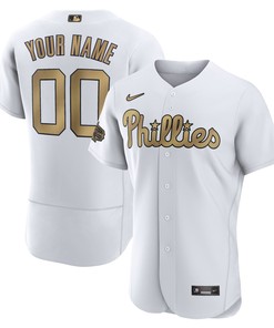 Philadelphia Phillies 2022 Mlb All-star Game Authentic Custom Jersey - White Custom Jerseys Mlb
