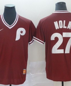 Philadelphia Phillies Aaron Nola #27 2020 Mlb Garnet Jersey