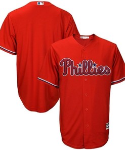 Philadelphia Phillies Alternate Official Cool Base Team Jersey - Scarlet