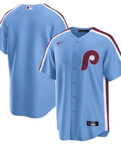 Philadelphia Phillies Alternate Replica Team Jersey - Light Blue Mlb