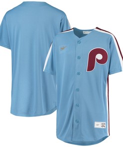 Philadelphia Phillies Alternate Replica Team Jersey - Light Blue Mlb Ver 1