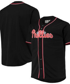 Philadelphia Phillies Big & Tall Pop Fashion Jersey - Black/red Mlb