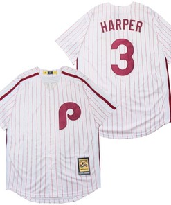 Philadelphia Phillies Bryce Harper #3 2020 Mlb White Jersey