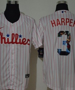 Philadelphia Phillies Bryce Harper #3 2020 Mlb White Jersey