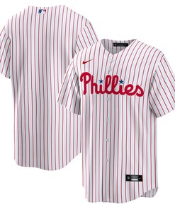 Philadelphia Phillies Home Blank Replica Jersey - White Mlb