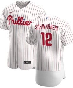 Philadelphia Phillies Kyle Schwarber 12 Mlb White Home Jersey Gift For Phillies Fans