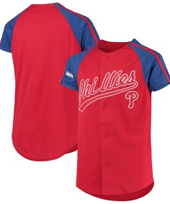 Philadelphia Phillies Stitches Team Logo Jersey - Red Mlb
