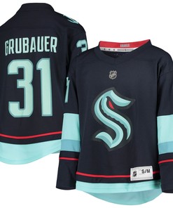 Philipp Grubauer Seattle Kraken Home Replica Player Jersey - Deep Sea Blue Nhl