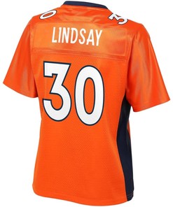 Phillip Lindsay Denver Broncos Nfl Pro Line Womens Player Jersey - Orange