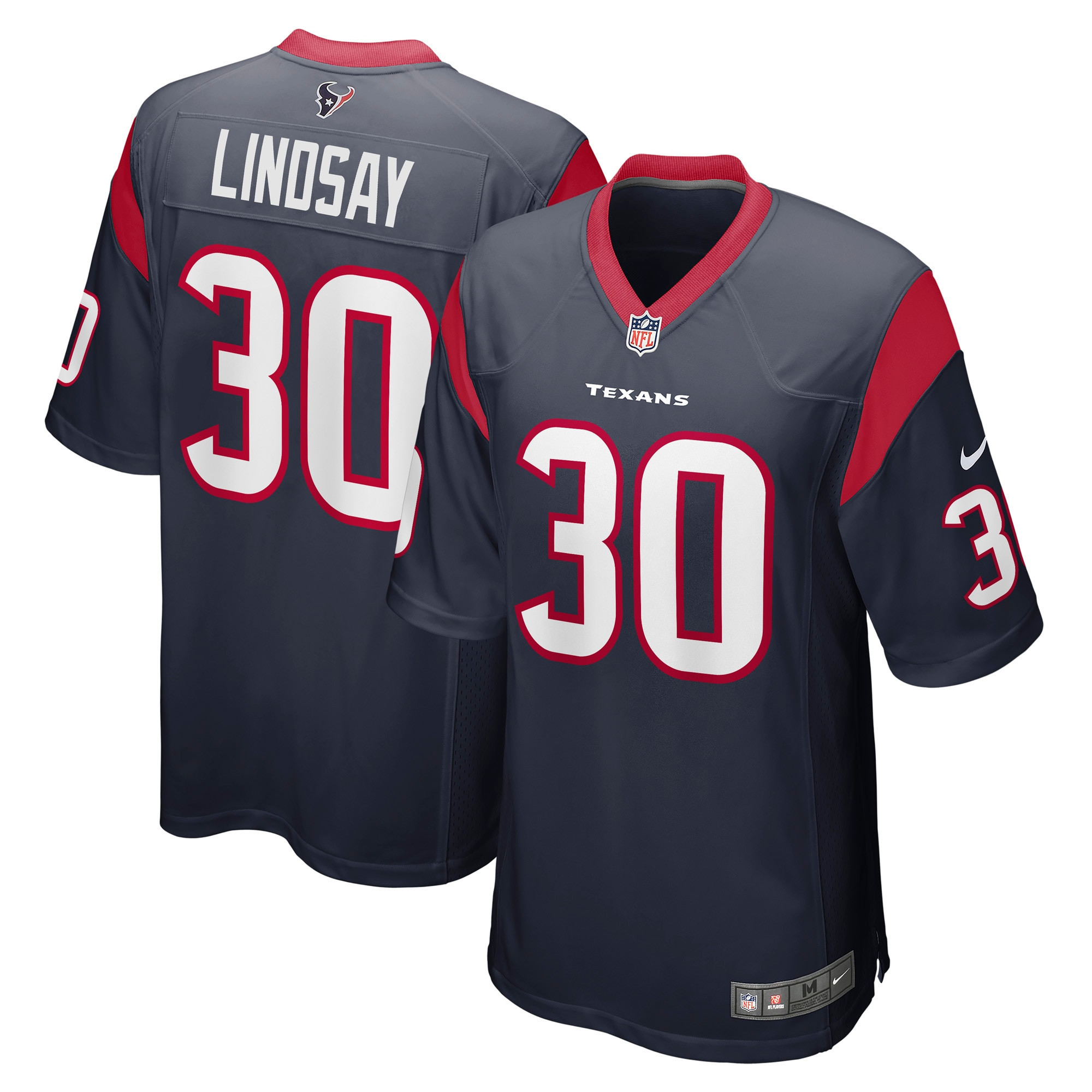 Phillip Lindsay Houston Texans Game Jersey - Navy Nfl
