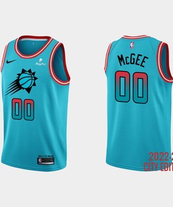 Phoenix Suns 00 JaVale McGee 2022-23 City Edition Blue Men Jersey