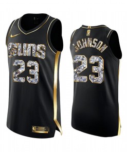 Phoenix Suns Cameron Johnson 23 Black Diamond Limited Edition Jersey 2022 Playoffs