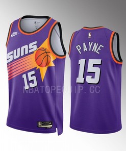 Phoenix Suns Cameron Payne 15 2022-23 Classic Edition Purple Men Jersey Swingman