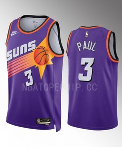 Phoenix Suns Chris Paul 00 2022-23 Classic Edition Purple Men Jersey Swingman