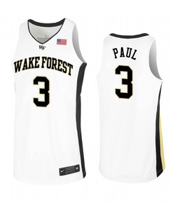 Phoenix Suns Chris Paul 3 White College Basketball Jersey