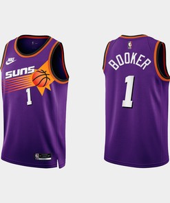 Phoenix Suns Devin Booker 1 2022-23 Classic Edition Purple Men Jersey