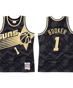 Phoenix Suns Devin Booker 1 HWC Jersey Men's Black Toile