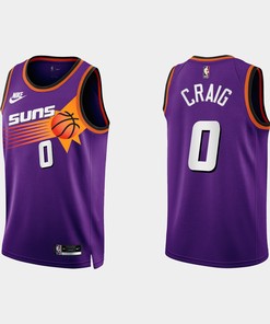 Phoenix Suns Torrey Craig 0 2022-23 Classic Edition Purple Men Jersey