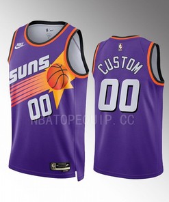 Phoenix Suns custom 00 2022-23 Classic Edition Purple Men Jersey Swingman