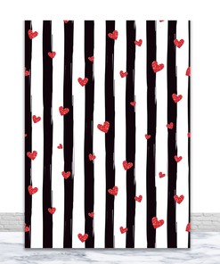Photography Red Heart Wedding Shower Curtain for Romantic Bathroom Decor