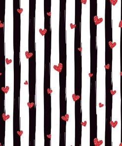 Photography Red Heart Wedding Shower Curtain for Romantic Bathroom Decor