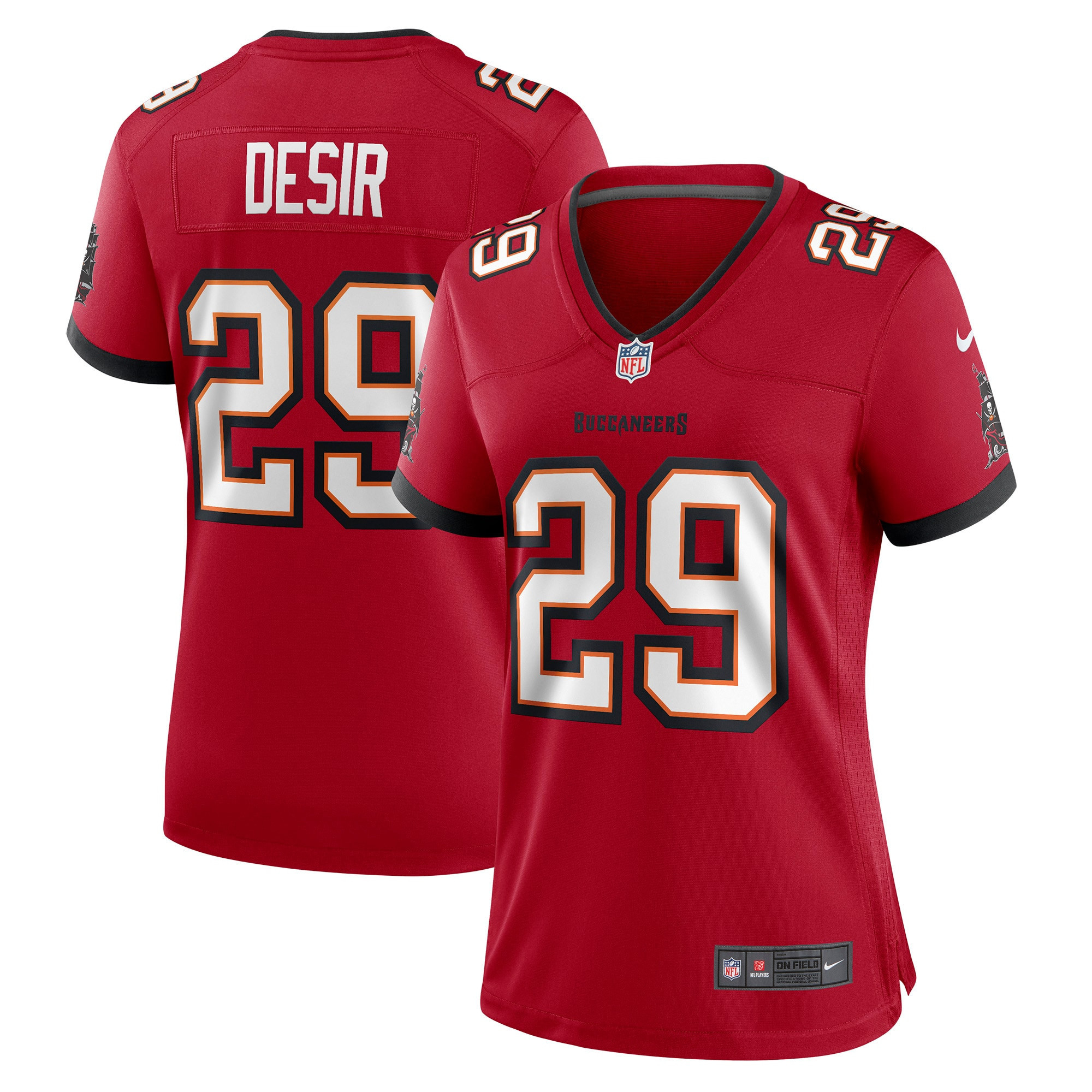Pierre Desir Tampa Bay Buccaneers Womens Game Jersey - Red Nfl