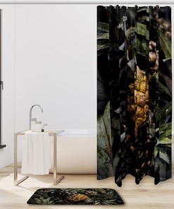 Pineapple Ananas Shower Curtain in Waterproof Fabric for Bathroom Decoration