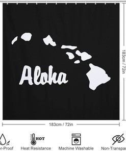 Pineapples & Palm Trees Shower Curtain - Summer Beach Decor