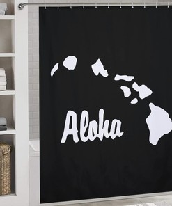 Pineapples & Palm Trees Shower Curtain - Summer Beach Decor 