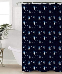 Pirate and Skull Sailing Viking Shower Curtain - Waterproof Fabric for Bathroom
