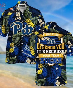 Pittsburgh Panthers Summer Hawaiian Shirts, With Tropical Patterns for Fans