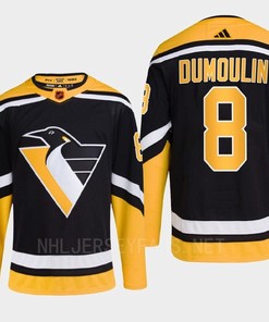 Pittsburgh Penguins 2022 Reverse Retro 2.0 Brian Dumoulin 38 Black Primegreen Jersey Men's