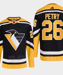 Pittsburgh Penguins 2022 Reverse Retro 2.0 Jeff Petry 26 Black Primegreen Jersey Men's