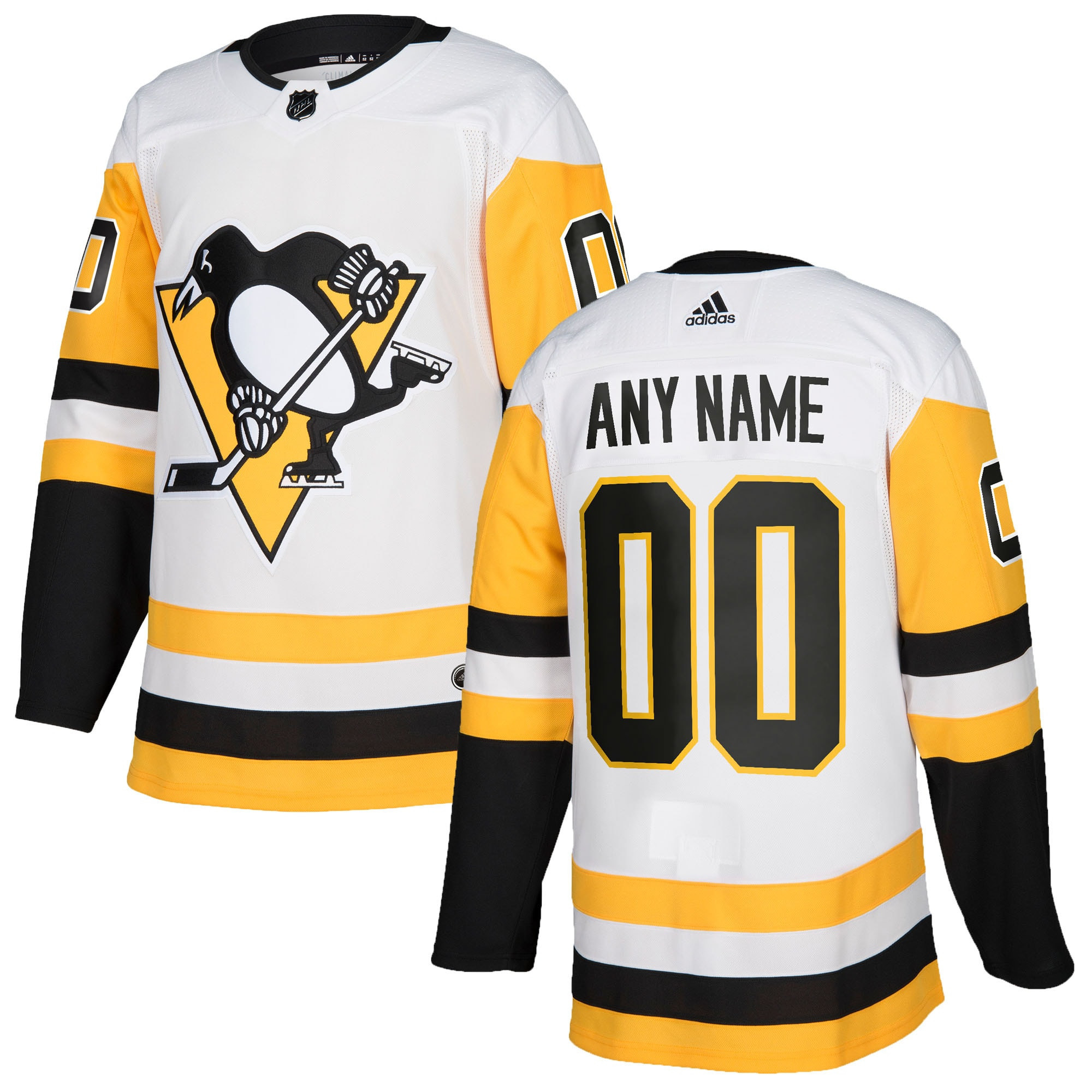 Pittsburgh Penguins Adidas Authentic Custom Jersey White Custom Jerseys Nhl