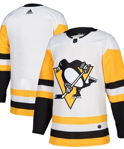 Pittsburgh Penguins Adidas Away Authentic Blank Jersey White Nhl