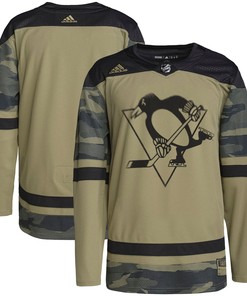 Pittsburgh Penguins Adidas Military Appreciation Team Authentic Practice Jersey - Camo Nhl