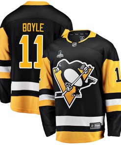 Pittsburgh Penguins Brian Boyle 11 Home 2022 Stanley Cup Final Breakaway Men Jersey - Black