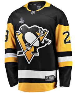 Pittsburgh Penguins Brock McGinn 23 Home 2022 Stanley Cup Final Breakaway Men Jersey - Black