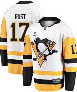 Pittsburgh Penguins Bryan Rust 17 Away 2022 Stanley Cup Final Breakaway Men Jersey - White