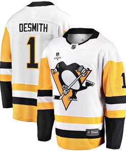 Pittsburgh Penguins Casey DeSmith 1 Away 2022 Stanley Cup Final Breakaway Men Jersey - White