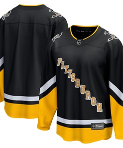 Pittsburgh Penguins Fanatics Branded 2021/22 Alternate Premier Breakaway Jersey - Black Nhl