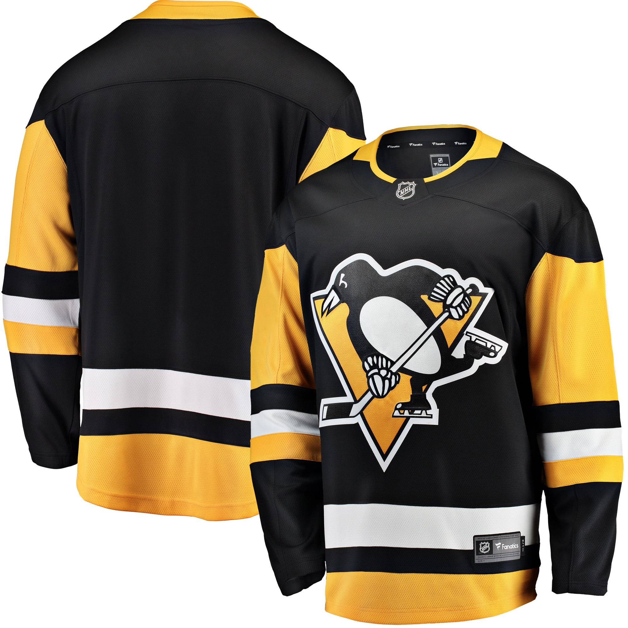 Pittsburgh Penguins Fanatics Branded Breakaway Home Jersey - Black Nhl