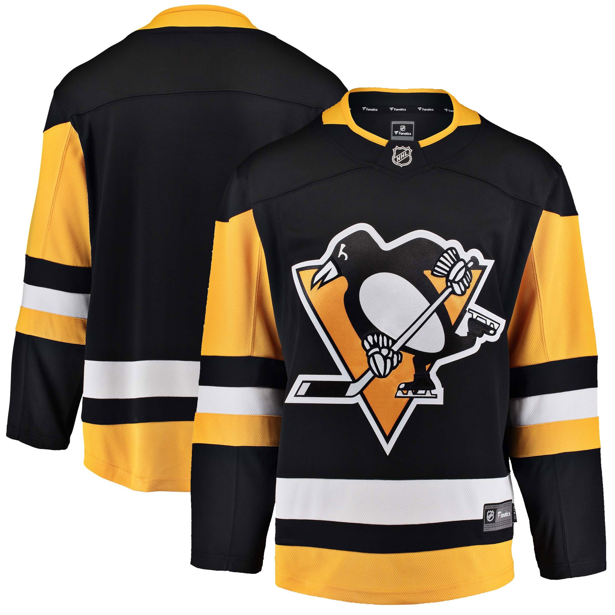 Pittsburgh Penguins Fanatics Branded Breakaway Home Jersey - Black Nhl A8