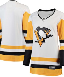 Pittsburgh Penguins Fanatics Branded Womens Away Breakaway Jersey - White Nhl